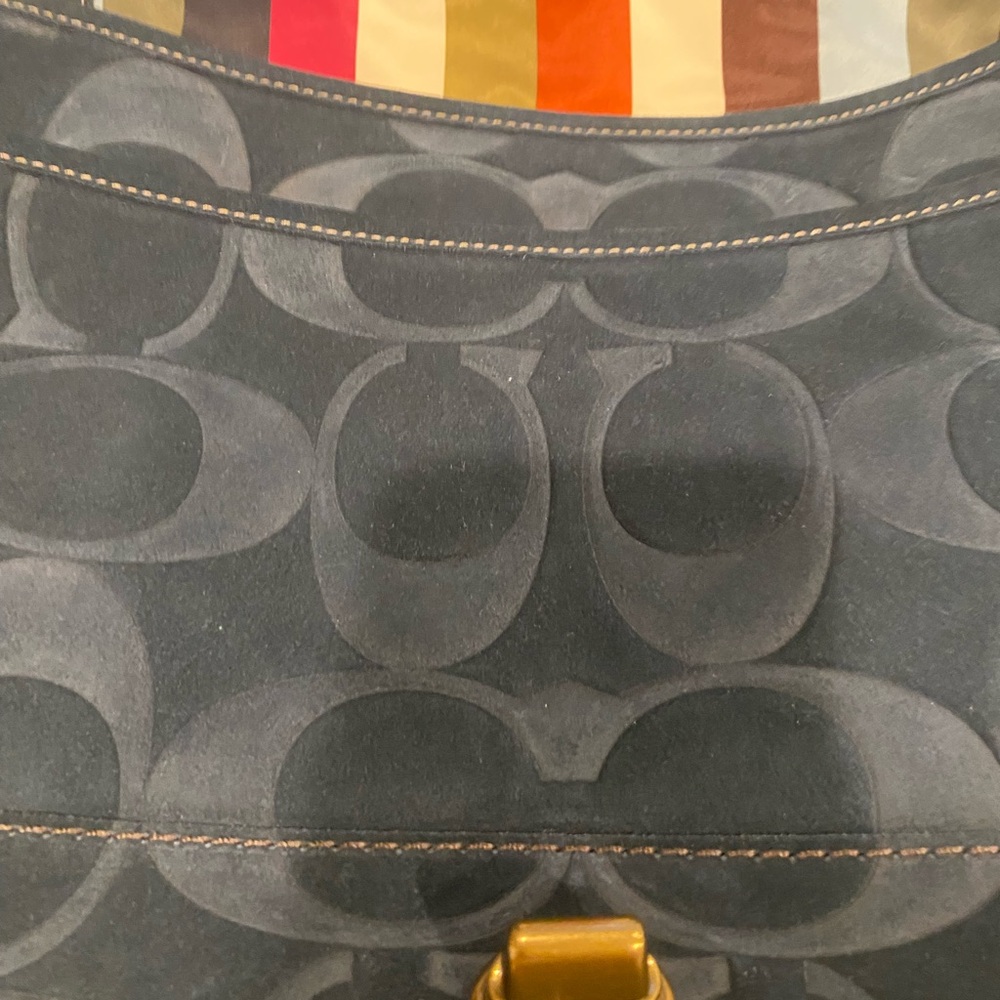 Coach 65th Anniversary Suede Leather Bag - Picture 9 of 15